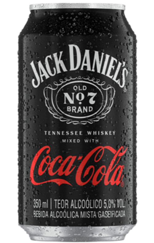 Bebida Mista Alcoólica Gaseificada Old No. 7 Jack Daniel´s e Coca-Cola 350ml