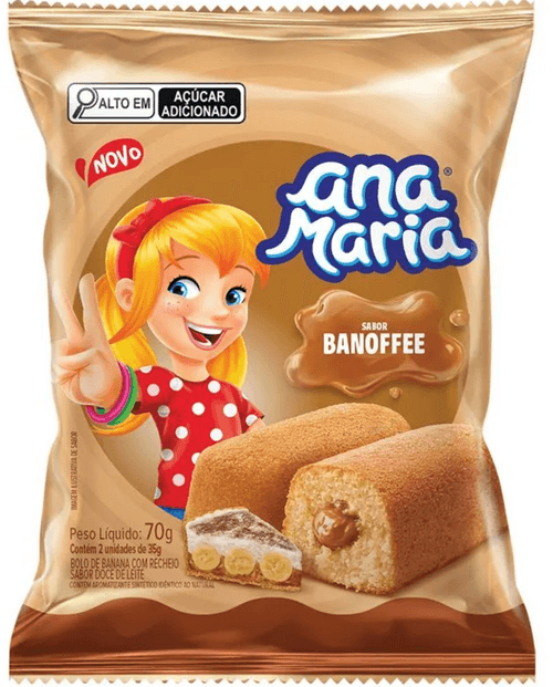 BOLINHO ANA MARIA RECHEADO BANOFFE 70G