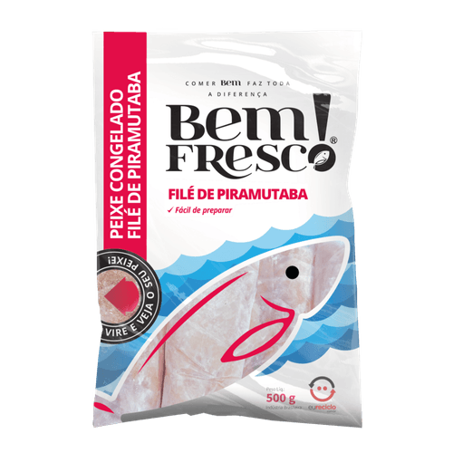 Filé Piramutaba Bem Fresco 500g Congelado
