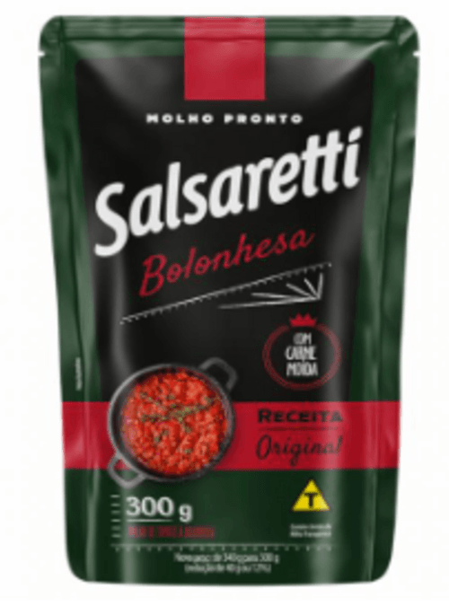 Molho de Tomate à Bolonhesa Pronto Salsaretti Sachê 300g