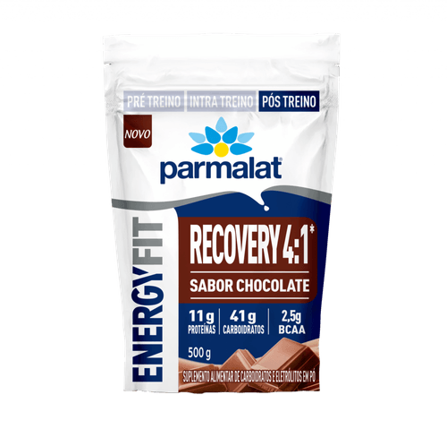 SUPLEMENTO ALIMENTAR RECOVERY PARMALAT ENERGYFIT 500G CHOCOLATE