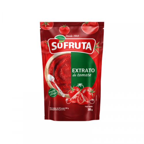Extrato De Tomate So Fruta 300g Sache