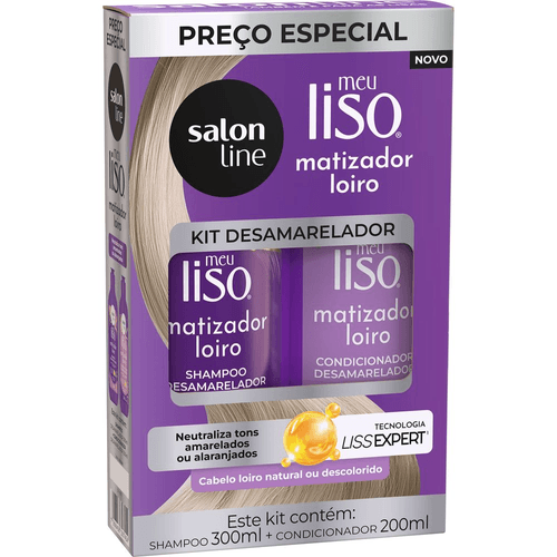 KIT SALON-L M-LISO SH+CO 300+200ML  MATIZADOR LOIRO