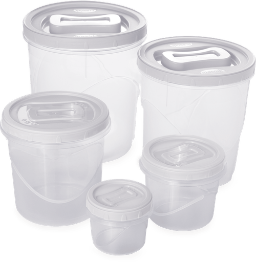 CONJUNTO PLASUTIL  CLIC POTE ROSCA M 5 PEÇAS