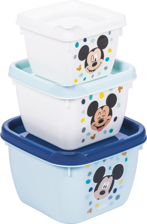 CONJUNTO  3 POTES CONECT  MICKEY BABY