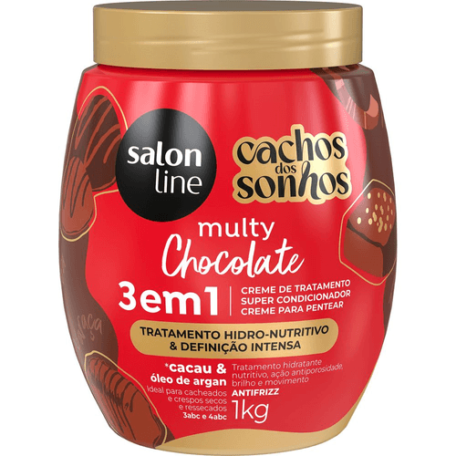 CR TRAT SALON-L CACHOS 3EM1 1KG CHOCOLATE