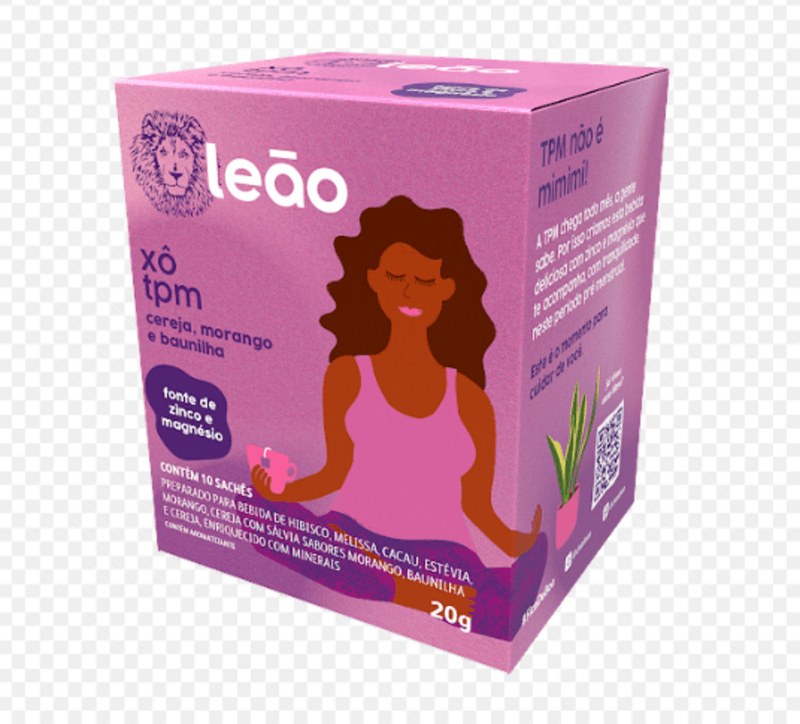 Preparado-para-Bebida-Cha-Xo-TPM-Hibisco-Melissa-Cacau-Estevia-Morango-Cereja-com-Salvia-e-Baunilha-Leao-Fases-Caixa-20g-10-Unidades