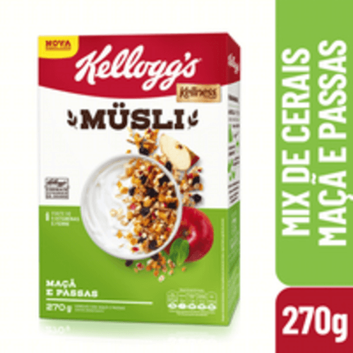 Musli de Cereais Maçã e Passas Kellogg's Kellness Caixa 270g
