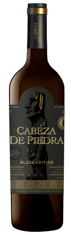 VINHO-CHILENO-TINTO-CABEZA-DE-PIEDRA-GRAN-RESERVA-BLACK-EDITION-CABERNET-SAUVIGNON-GARRAFA-750ML