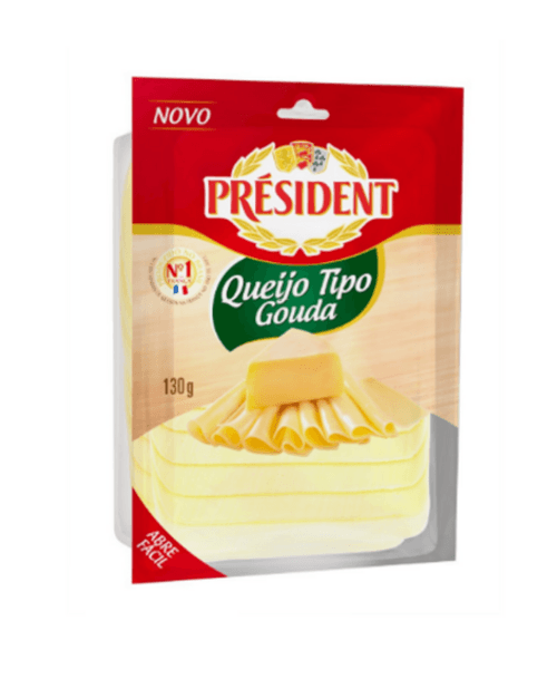 QUEIJO GOUDA PRESIDENT FAT 130G
