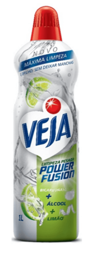 Limpador para Limpeza Pesada Veja Power Fusion Pisos Limão 1L