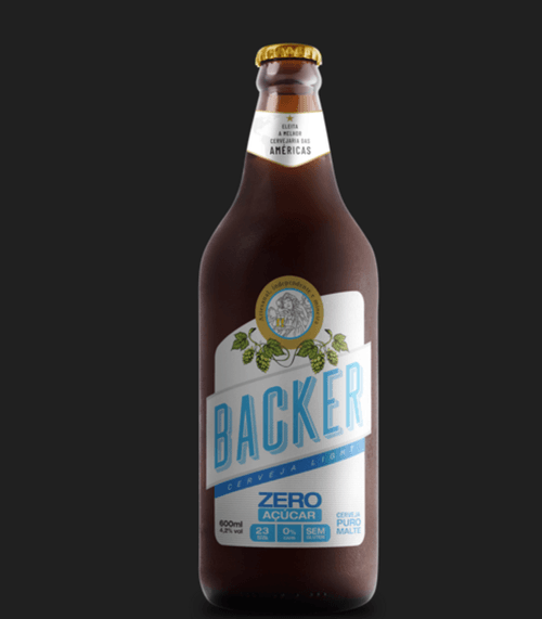 CERVEJA BACKER 600ML-GF ZERO AÇUCAR