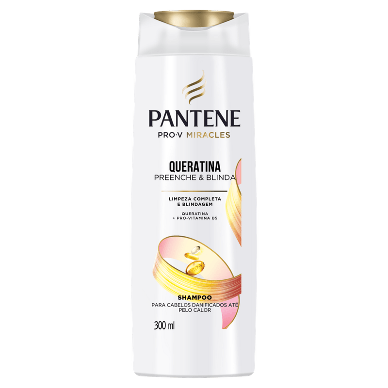 Shampoo-Queratina-e-Pro-Vitamina-B5-Pantene-Pro-V-Miracles-Queratina-Preenche---Blinda-Frasco-300ml