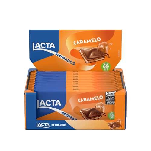 CHOCOLATE LACTA RECHEADO CARAMELO 104G