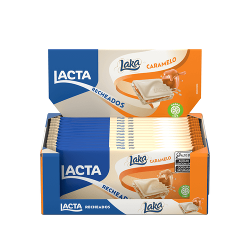 CHOCOLATE LACTA RECHEADO LAKA CARAMELO 104G