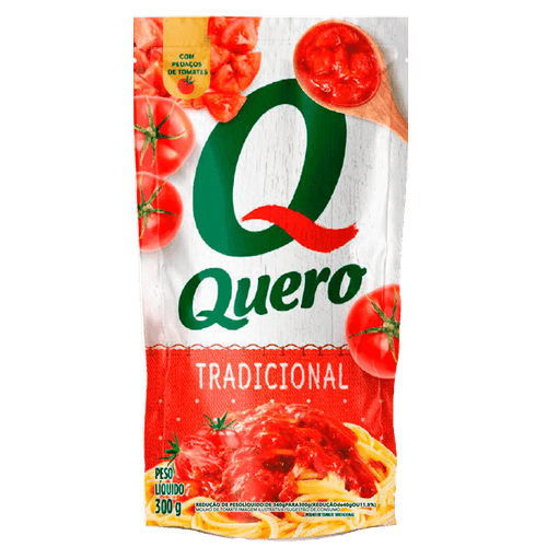 Molho de Tomate Quero Tradicional Sachê 240g