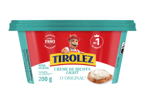 Creme de Queijo Ricota Light em Calorias Tirolez Pote 200g