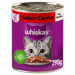 Alimento-Completo-e-Balanceado-para-Gatos-Adultos-Carne-ao-Molho-Whiskas-Lata-290g