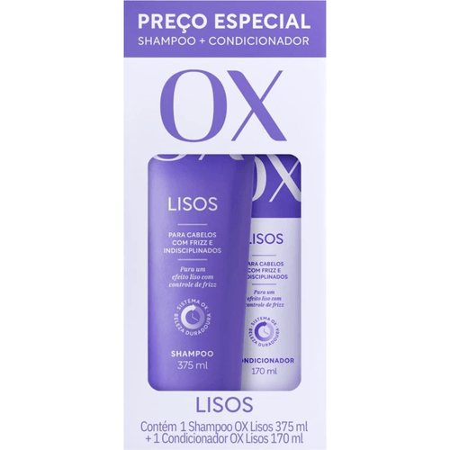KIT OX SH 375ML+CO 170ML LISOS PREÇO ESPECIAL