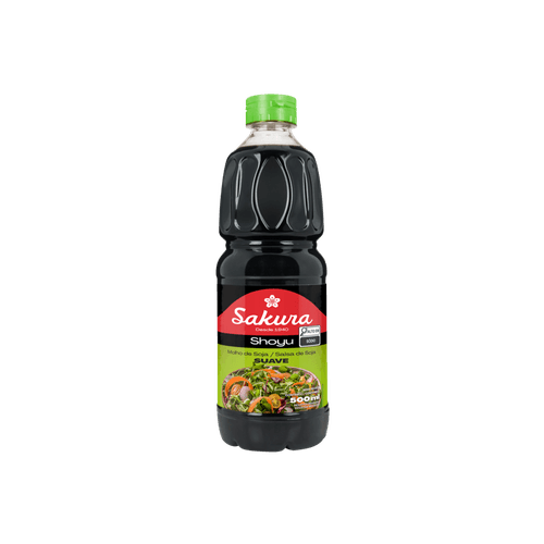 Molho de Soja Shoyu Light Sakura Garrafa 500ml