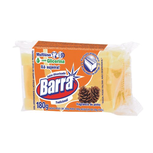 Sabão Glicerinado Barra Tradicional 180g
