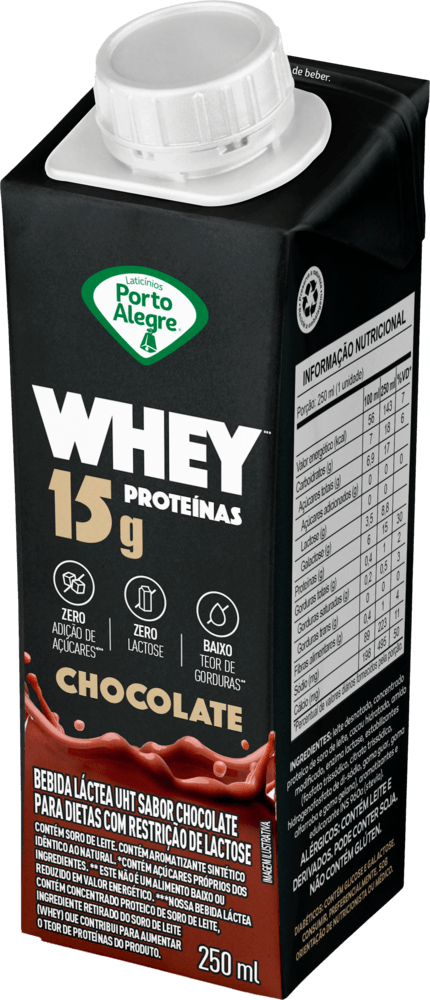 Bebida Láctea UHT Whey Chocolate 15g