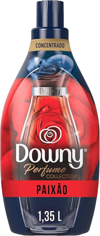 Amaciante de Roupa Concentrado Paixão Framboesa, Rosas e Violetas Downy Perfume Collection Frasco 1,35l
