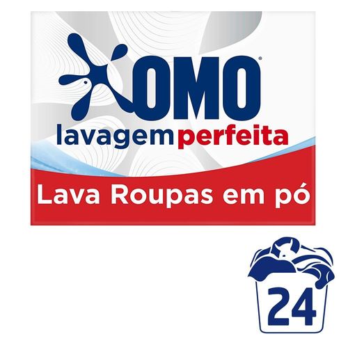 Lava-Roupas em Pó Omo Lavagem Perfeita Caixa 1,6kg Grátis 150g