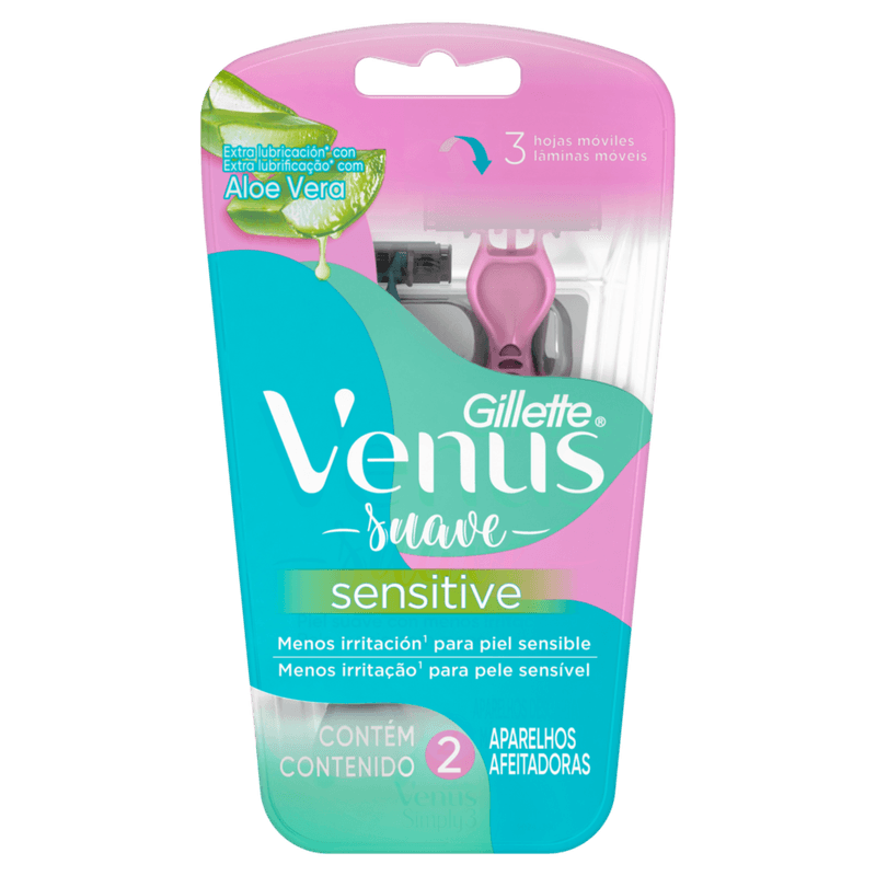 Aparelho-Descartavel-para-Depilar-Gillette-Venus-Simply3-Suave-Sensitive-2-Unidades
