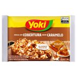 MIlho-de-Pipoca-para-Micro-Ondas-Cobertura-Caramelo-Yoki-Pacote-160g-Sendo-70g-de-Milho-e-90g-de-Cobertura