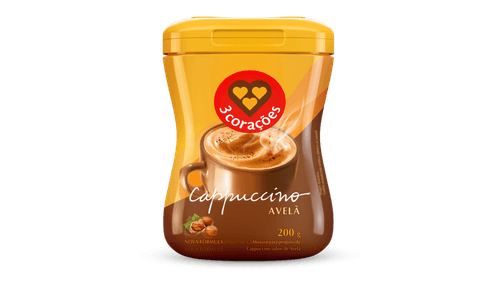 Cappuccino Avelã 3 Corações Pote 200g
