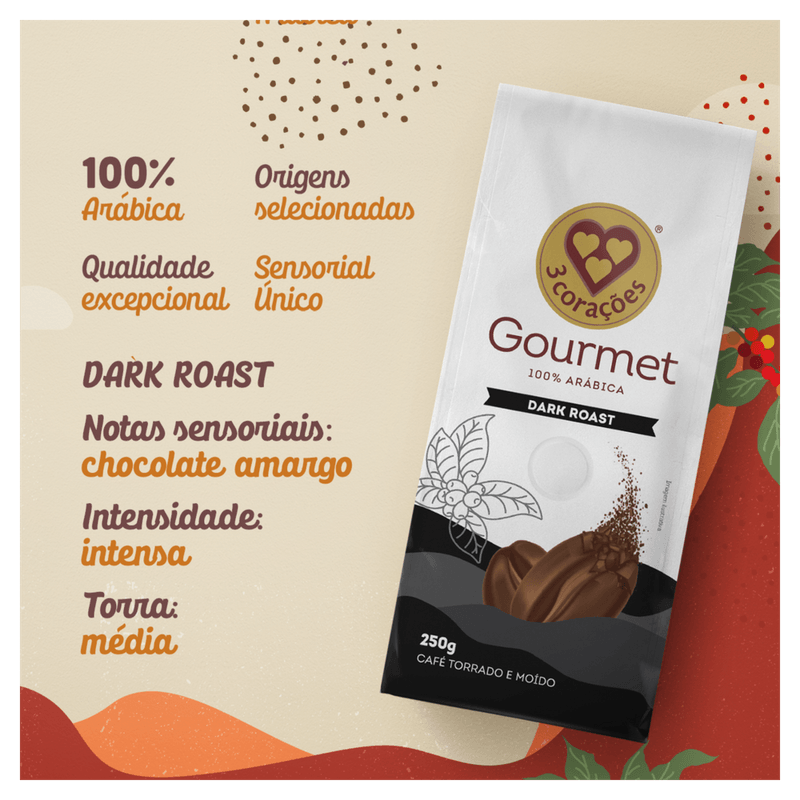 Cafe-em-Po-3-Coracoes-Gourmet-Dark-Roast-250g