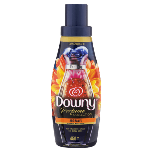Amaciante de Roupa Concentrado Adorável Bergamota, Maçã e Peônias Downy Perfume Collection Frasco 450ml