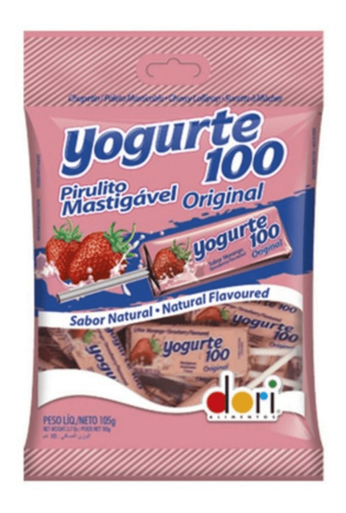 Pirulito-Mastigavel-Iogurte-de-Morango-Yogurte-100-Original-Pacote-105g