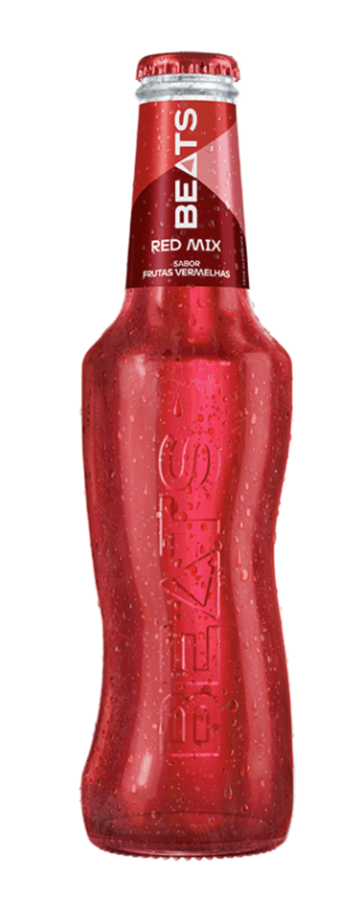 Bebida Mista Alcoólica Gaseificada Frutas Vermelhas Beats Red Mix Garrafa 269ml
