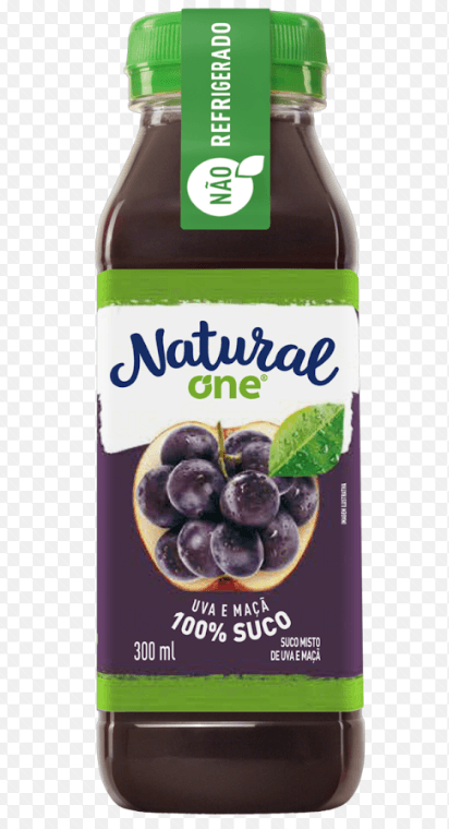 SUCO NAT ONE 300ML-AMB UVA E MAÇA