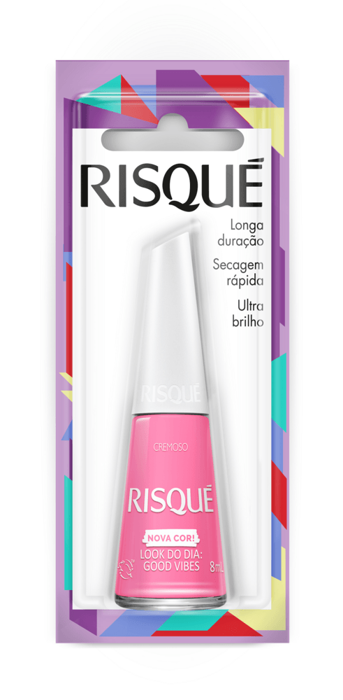 Esmalte Cremoso Ultrabrilho Look do Dia: Good Vibes Risqué Blister 8ml