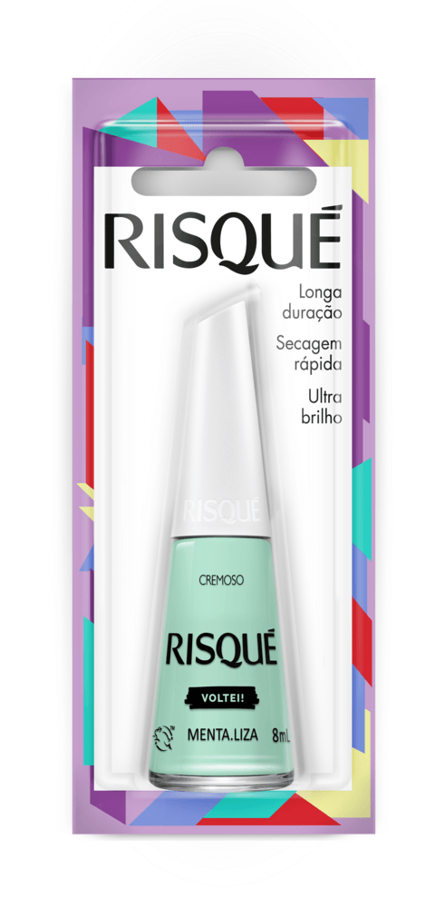 Esmalte Cremoso Ultrabrilho Menta.liza Risqué Blister 8ml