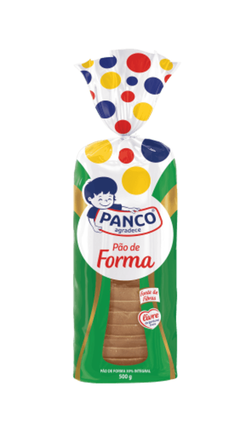 Pão de Forma 30% Integral Panco Pacote 500g