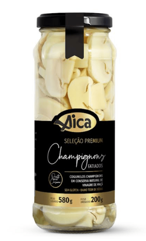 Cogumelo Champignon Aica Fatiado 200g