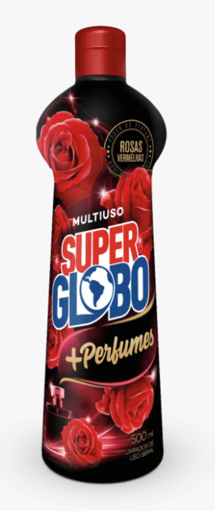 limpador multiuso rosas vermelhas super globo 500ml