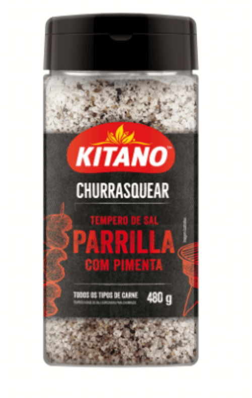 Tempero à Base de Sal de Parrilla com Chimichurri Kitano Churrasquear Frasco 415g