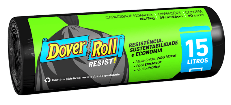 Saco-para-Lixo-15l-Dover-Roll-Resist-40-Unidades