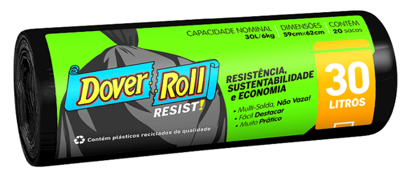 Saco-para-Lixo-Preto-30l-Dover-Roll-Resist-20-Unidades