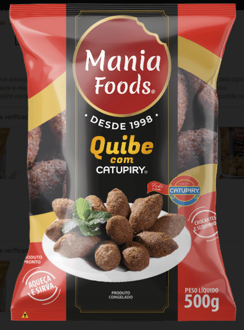 QUIBE MANIA FOODS 500G C/ CATUPIRY
