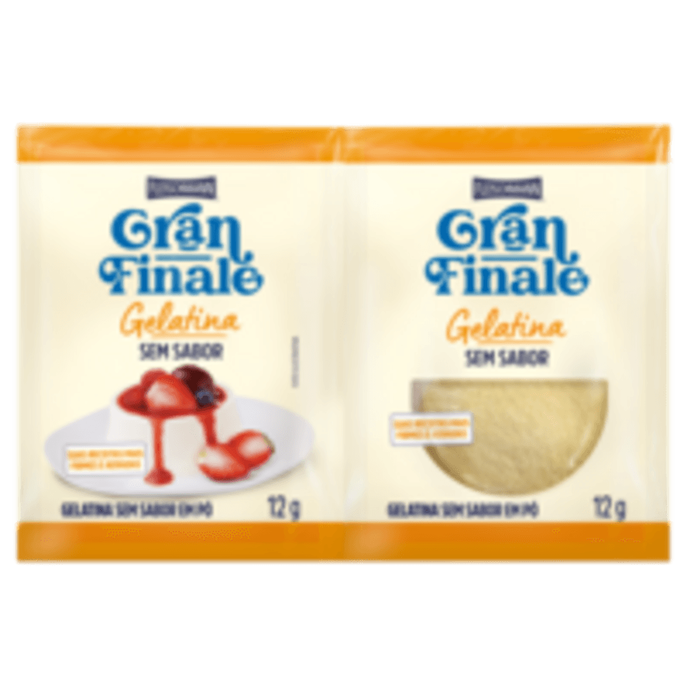 Gelatina em Pó Gran Finale Sem Sabor 24g