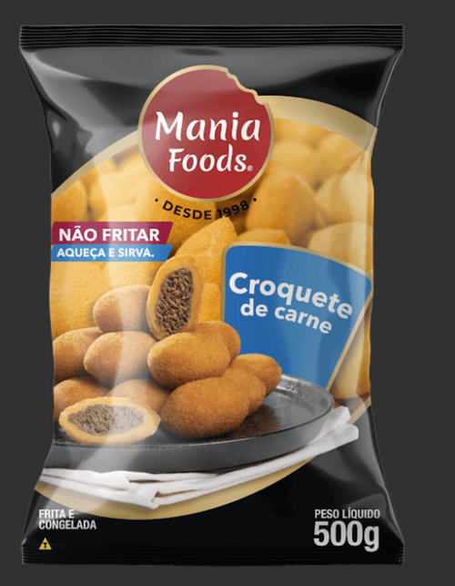 CROQUETE MANIA FOODS 500G - CARNE