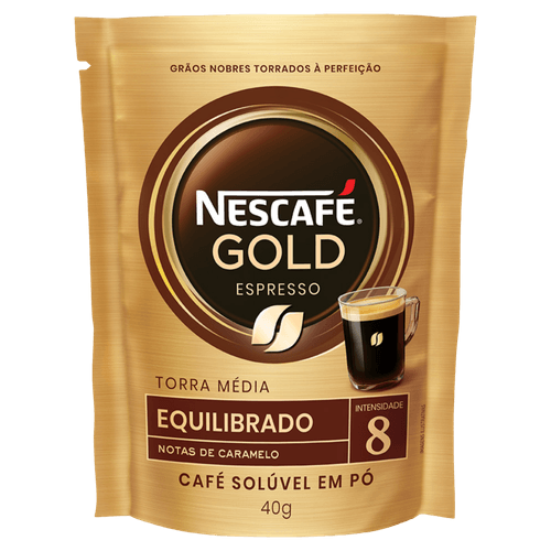 Café Solúvel NESCAFE GOLD Intensidade 8 Sachet 40g