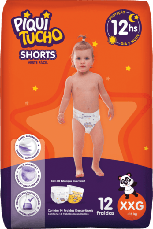 FRALDA  SHORTS PIQUITUCHO JUMBINHO EEG12UN