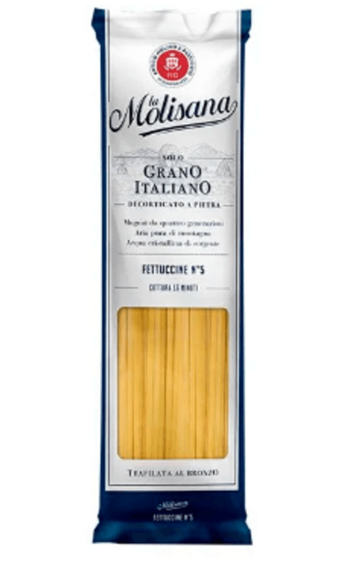 Macarrão de Sêmola de Trigo Durum Trafilata al Bronzo Fettuccine 5 La Molisana Pacote 500g